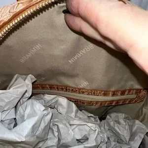 Brahmin | Bags | Brahmin Nola Honey Brown Melbourne Embossed  display picture 2